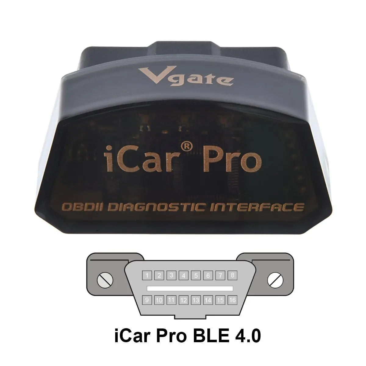 Vgate iCar Pro Bluetooth 4.0 (BLE) OBD2 Fault Code Reader OBDII Code Scanner Car Check Engine Light for iOS/Android