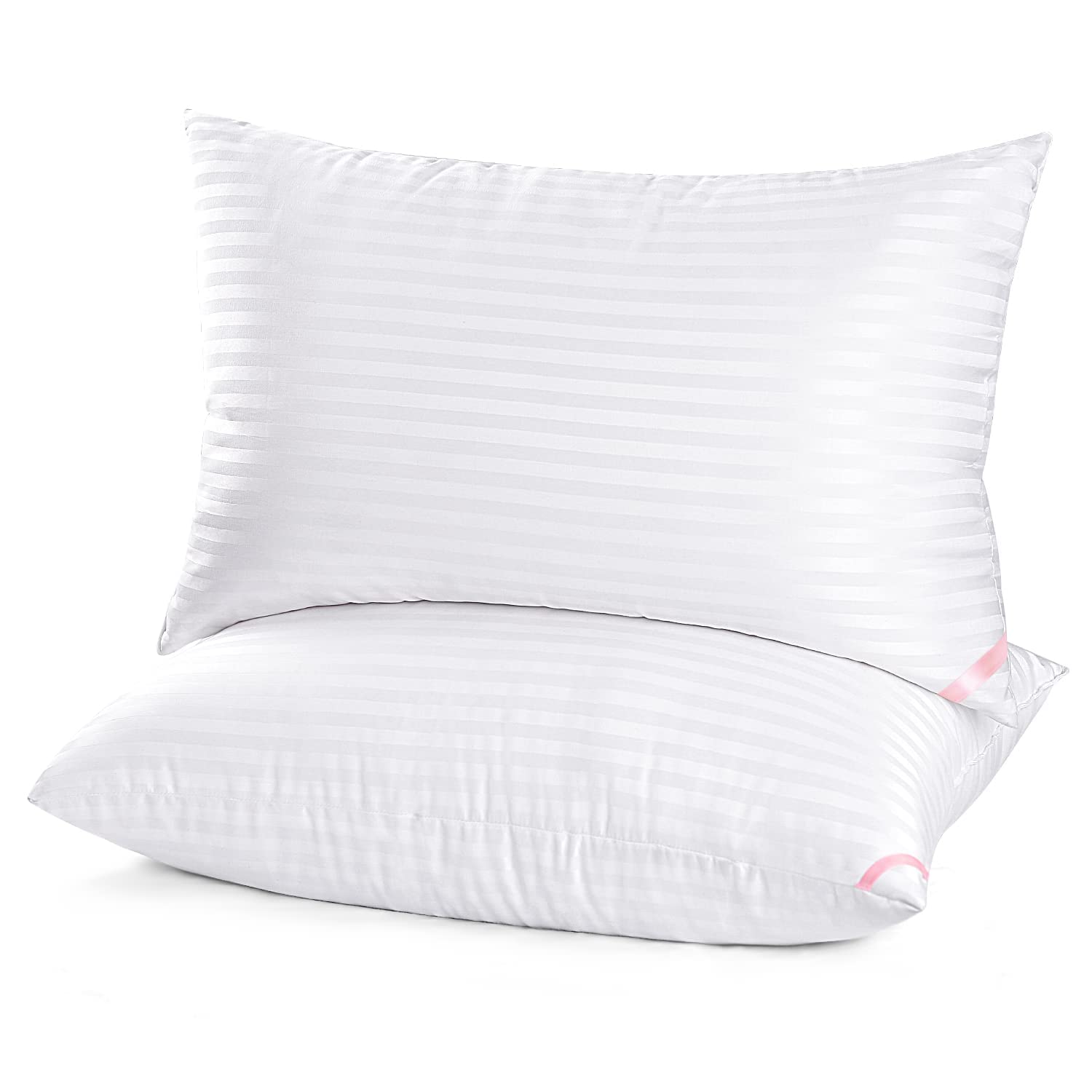 EIUE Hotel Collection Kopfkissen im 2er-Pack, Queen-Size, Kissen für Seiten- und Rückenschläfer, superweiche Daunenersatz-Mikrofaserfüllung, 50 x 75 cm