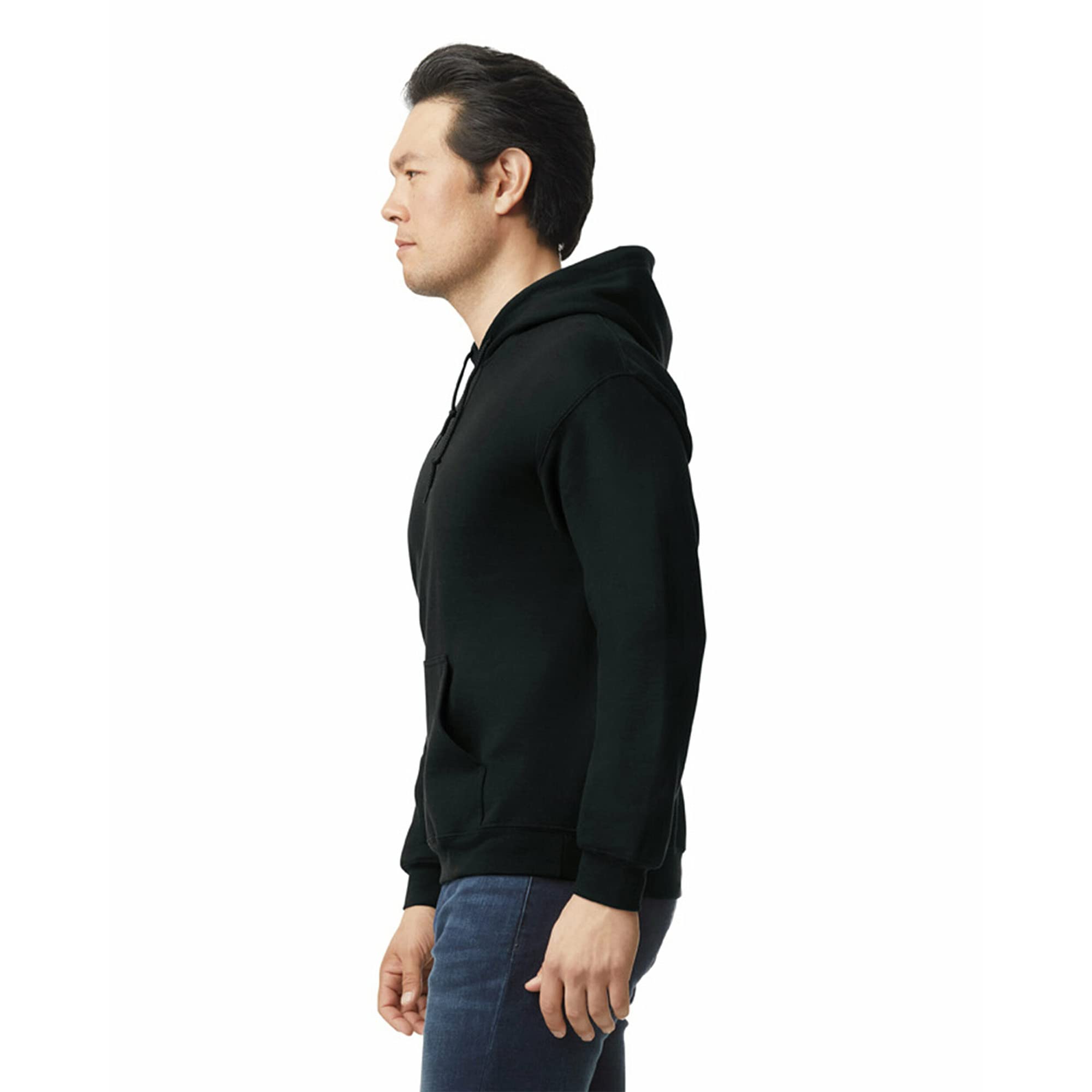 Gildan Adult Fleece Hoodie Sweatshirt, Style G18500, Multipack, Black (1-Pack), Large