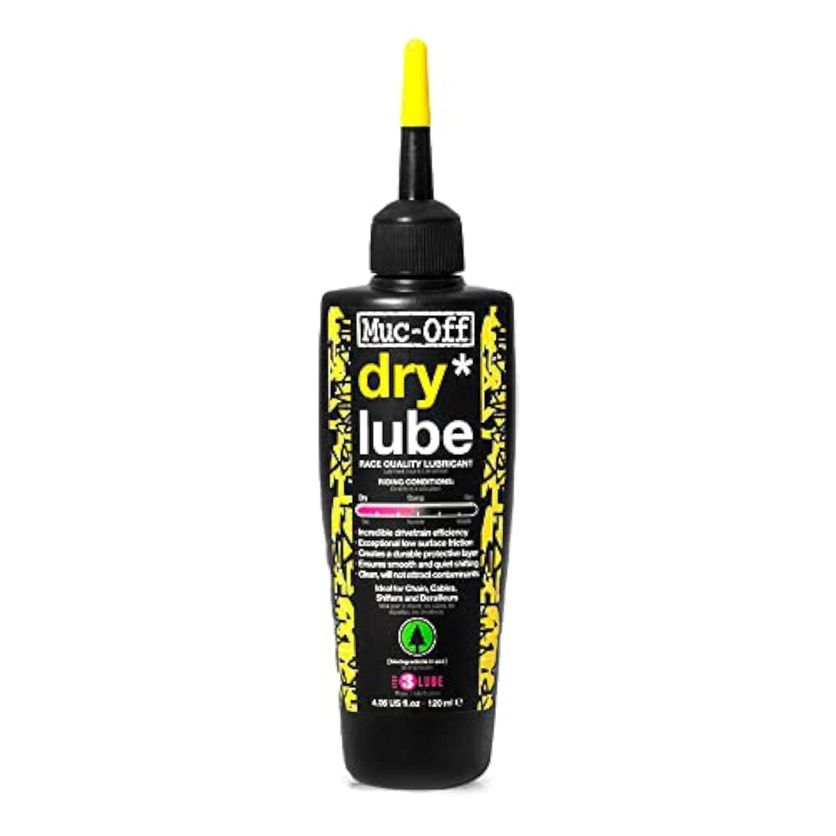 Muc-Off Bio Dry Bike Chain Lube 50ml Wax-Based Formula for Smooth Gear Shifts | Creates Protective Layer and Reduces Friction | Pipette System for Easy Application