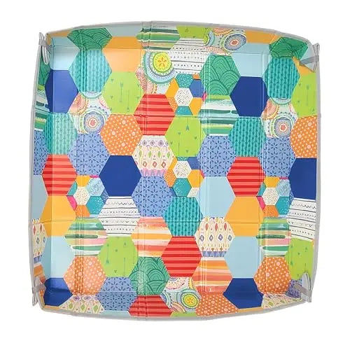 Infantino Foldable Soft Foam Play Mat, Baby Play Mat for Tummy Time & Floor Play, Lightweight, Easy to Store, Wipeable, Multicolor