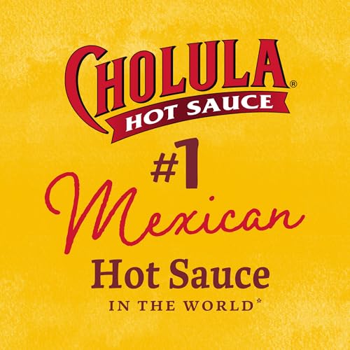 Cholula Hot Sauce Probierpaket, Hergestellt in Mexiko, Geschenkset mit sechs 150ml Flaschen Cholula-Saucen für Eier, Pizza, mexikanische Gerichte und mehr, 887ml