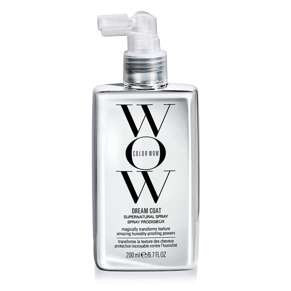 COLOR WOW Dream Coat Supernatural Spray، 6.7 أونصة سائلة - حافظي على شعر خالٍ من التجعد ولامع مهما كان الطقس مع علاجنا الحائز على جوائز والمضاد للرطوبة