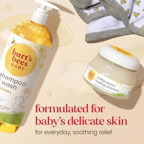 Baby Shampoo & Wash, Burt's Bees Tear Free Soap, Baby Care, Original, 21 Ounce (Packaging May Vary)