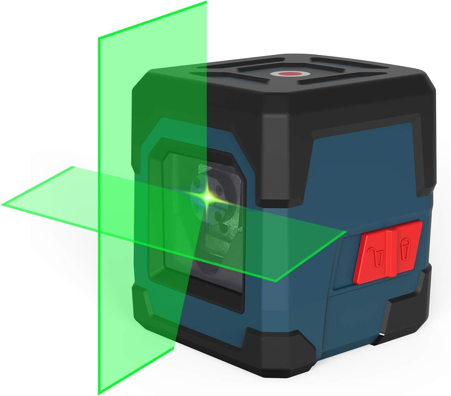 Laser Level, RockSeed Cross Line Laser with Self-Leveling, Vertical and Horizontal Line, Rotatable 360 Degree, Carrying Pouch, Battery Included(Green)