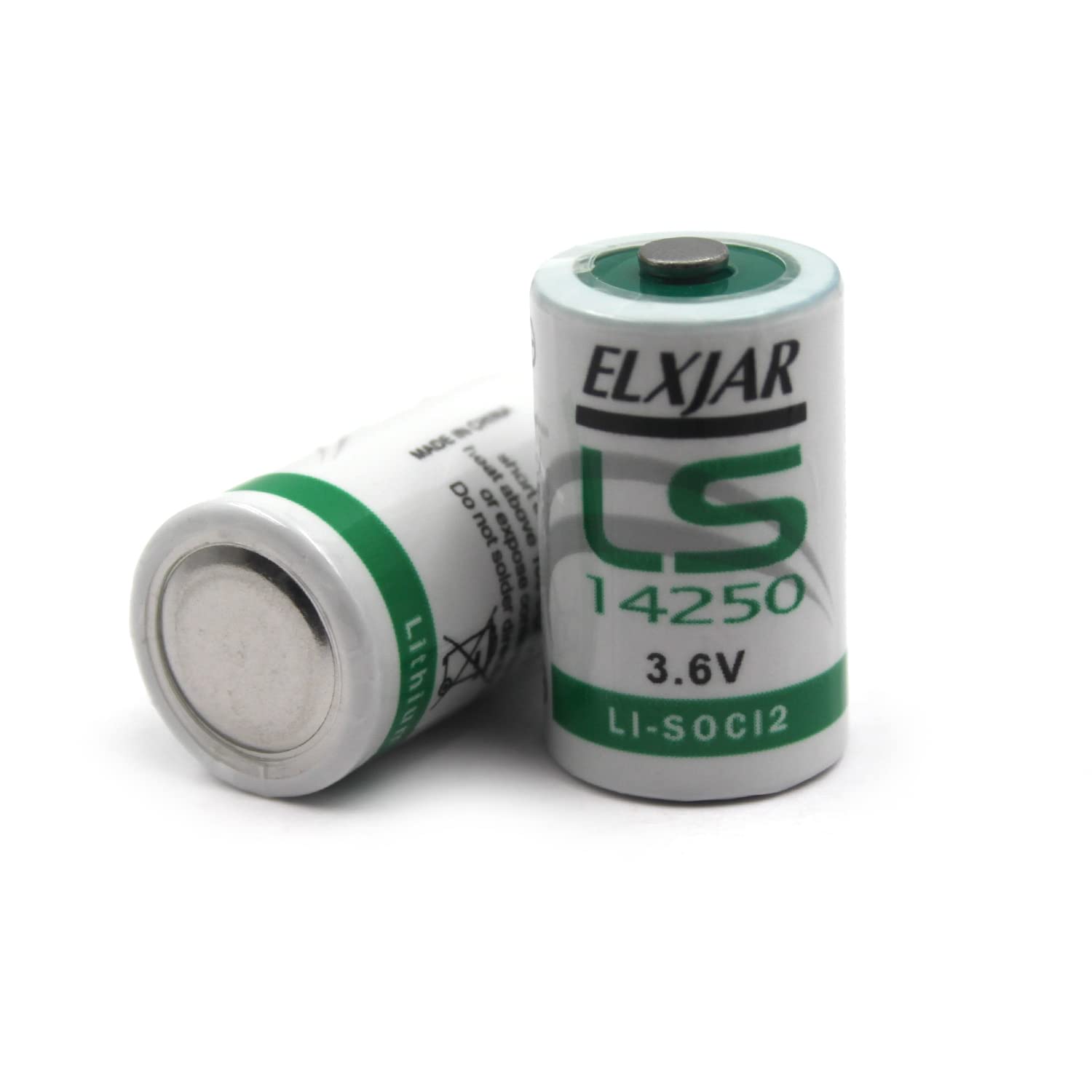 Coonyard (2-Pack) 3.6V 1200mAh LS14250 1/2AA Lithium Battery Replacement for SAFT LS14250 LS14250BA LS3 LS3BA ER14250 TL-5101 TL-5151 Utility Water Gas Electricity Meter