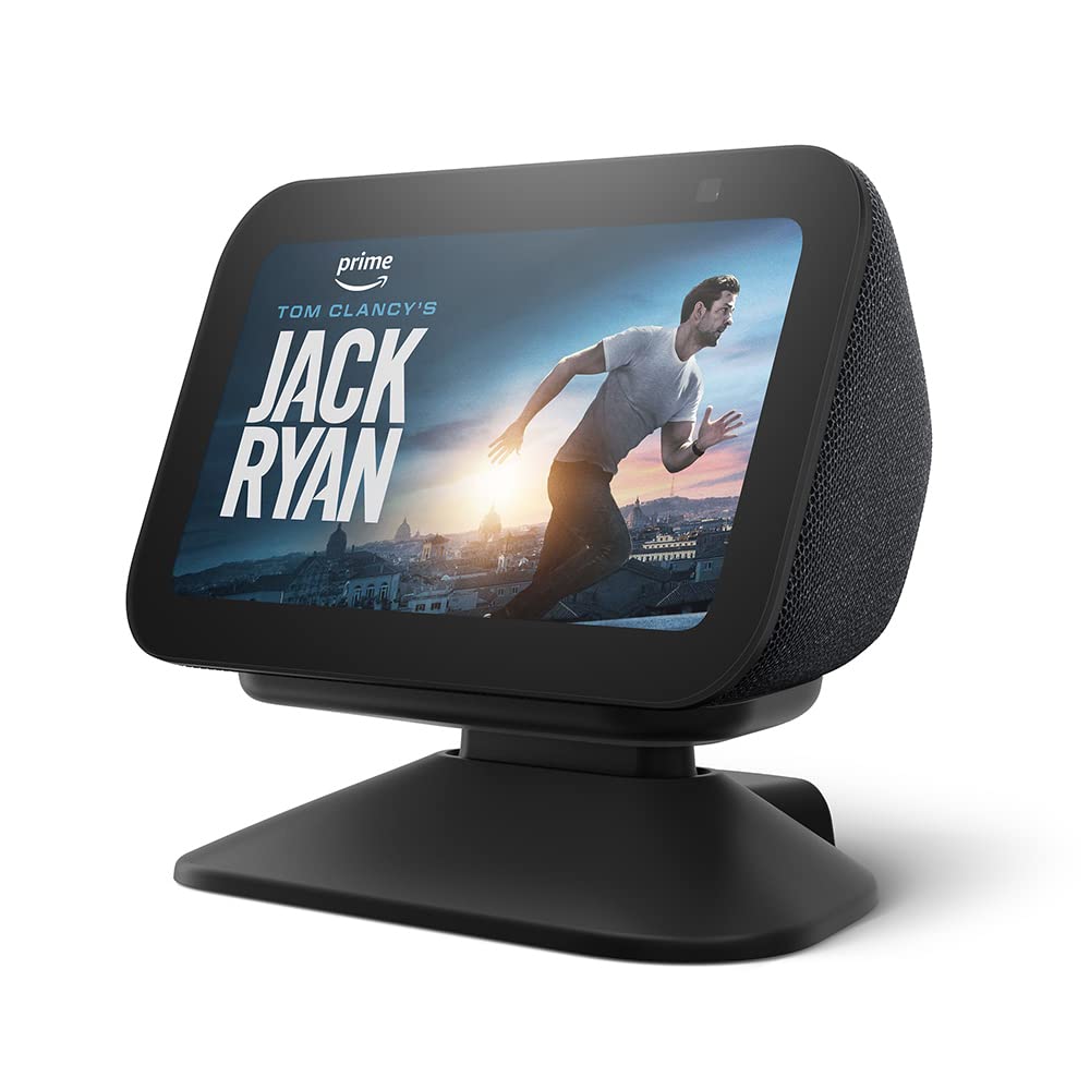 Echo Show 5 (3. Gen.) Verstellbarer Ständer mit USB-C Ladeanschluss | Anthrazit