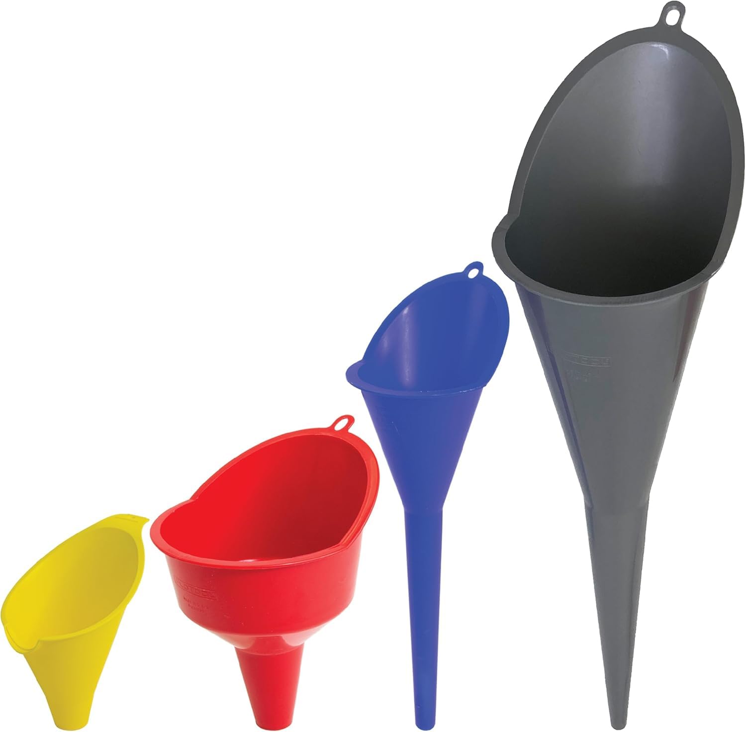 FloTool 10712MX4 Super Quad Trichter für Öl, Schmierstoff und andere Flüssigkeiten, 4er-Pack
