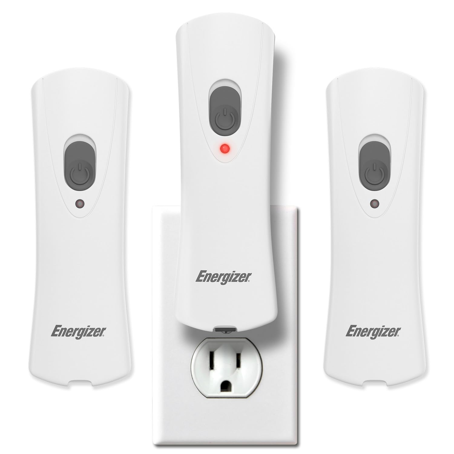 Energizer Weatheready wiederaufladbare Taschenlampen für zu Hause, 3er-Pack, Notfall-Taschenlampe für Hurrikan-Vorbereitung, Überlebensausrüstung, Stromausfälle, LED-Taschenlampe mit praktischem Steckdesign