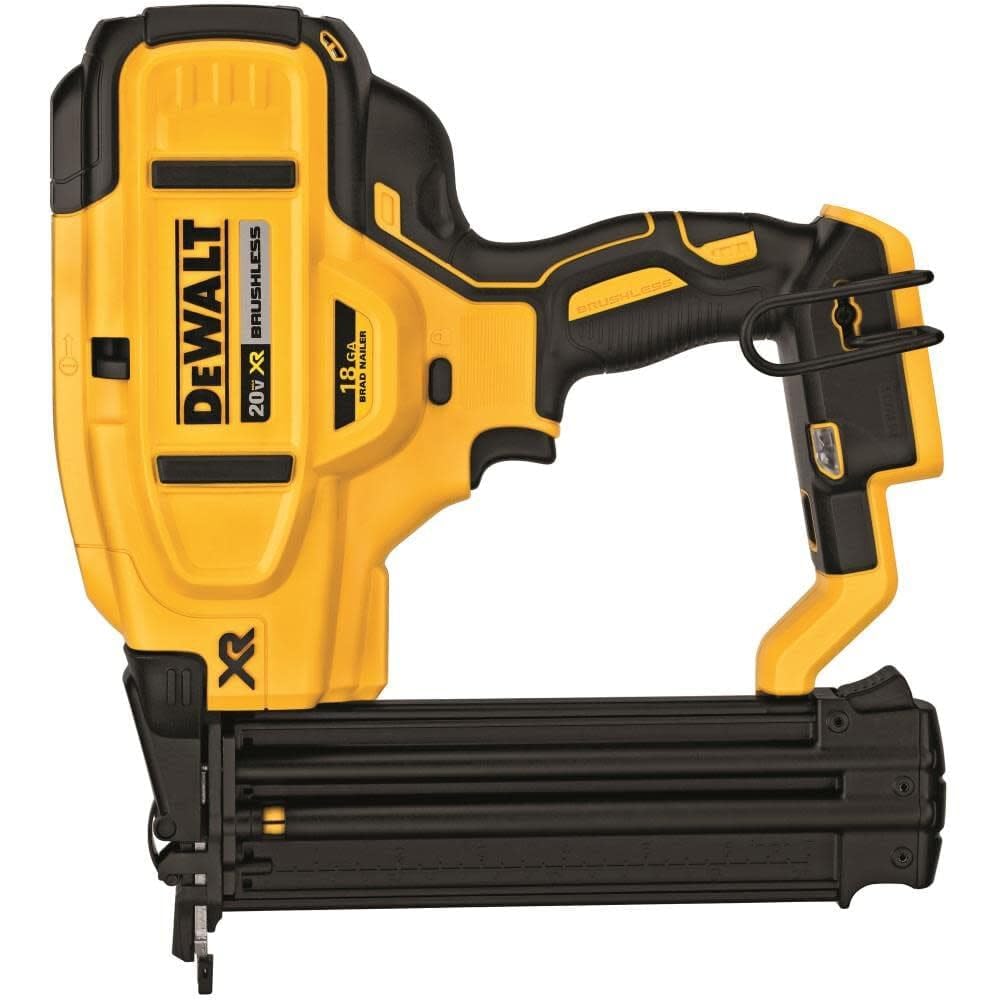 DEWALT DCN680B 20V MAX* XR مسدس مسامير بدون أسلاك 18 GA (الأداة فقط)