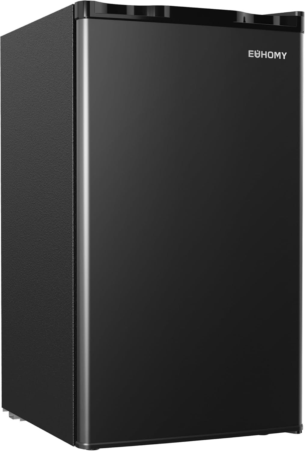 EUHOMY 3.2 Cu.Ft Mini-Kühlschrank mit Gefrierfach, Kompaktkühlschrank mit Einzeltür, Einstellbarer Thermostat, Energiesparender Mini-Kühlschrank, Mini-Kühlschrank für Schlafzimmer, Wohnheim, Büro, Schwarz