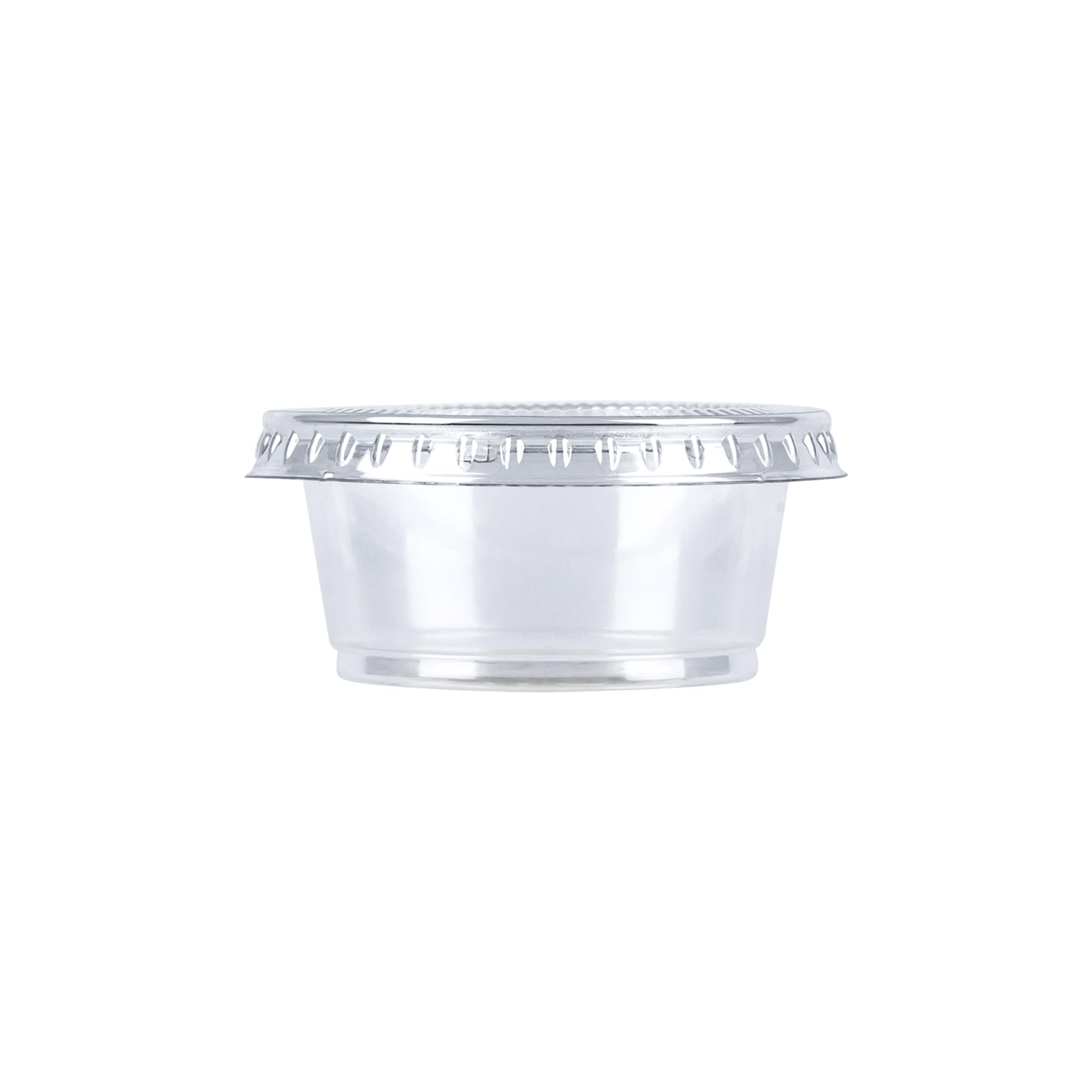 Amazon Basics Disposable Plastic To-Go Cups and Lids, Mini, 2oz, 50 Count