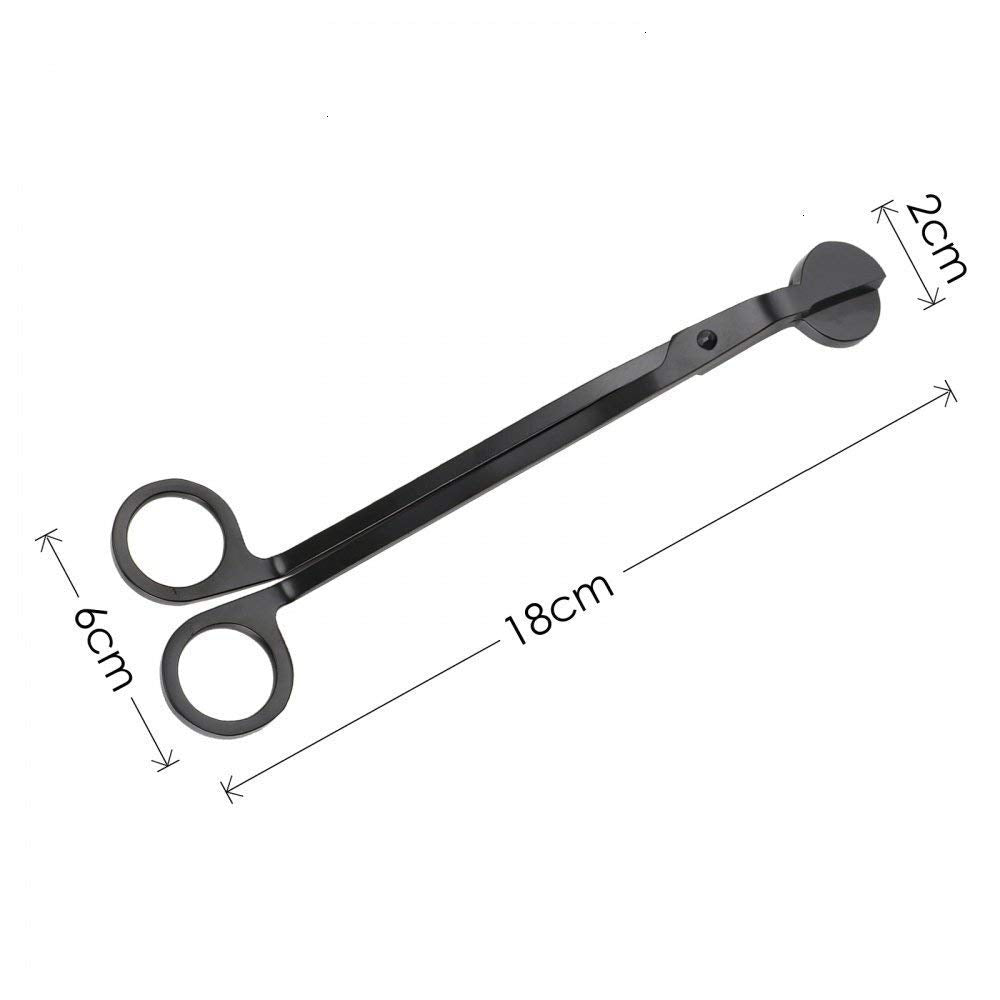 Sinen Candle Wick Trimmer ，Wick Clipper Cutter Scissor (Matte Black)