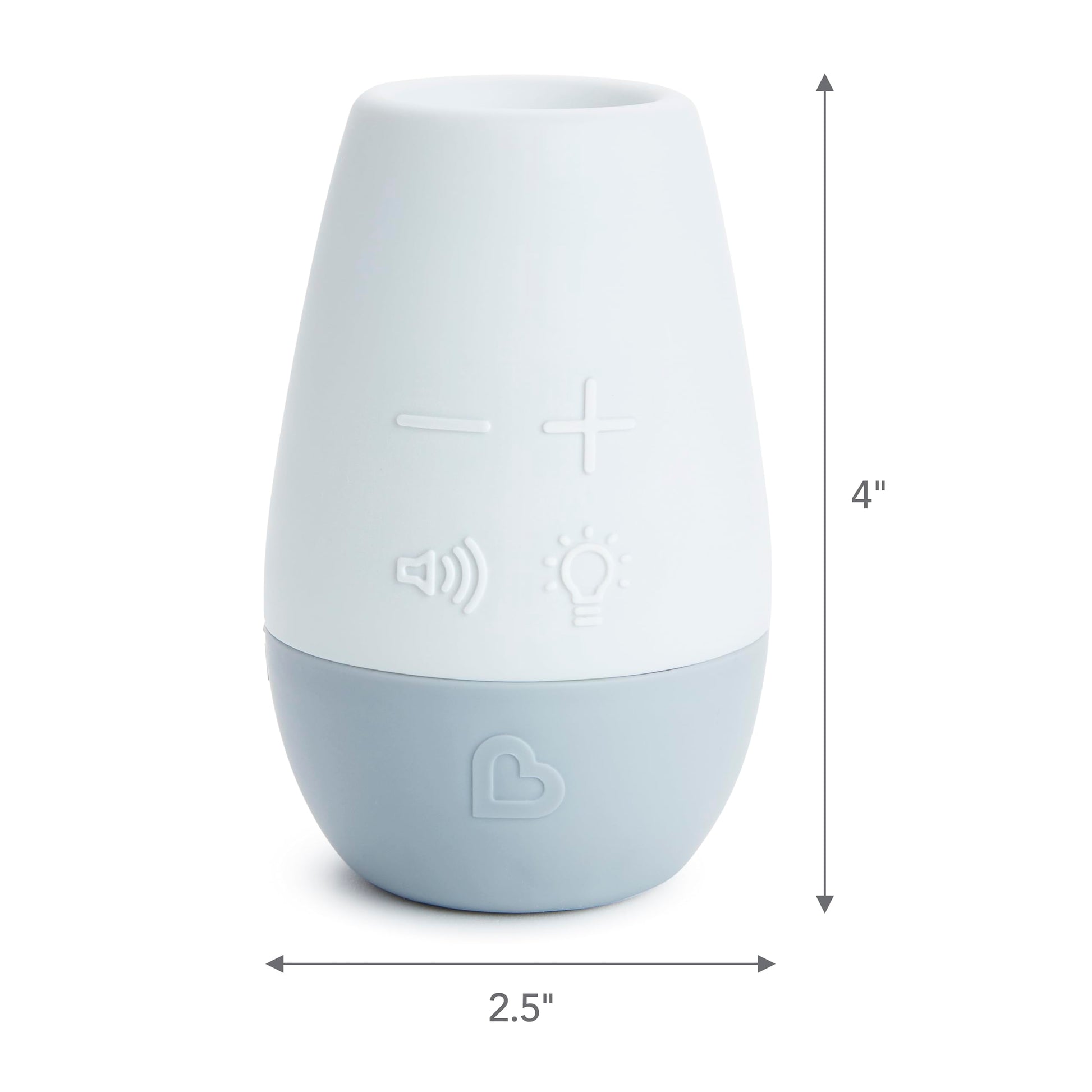 Munchkin Shhh… Baby Sleep Soother White Noise Sound Machine and Night Light, Portable for Travel, Blue