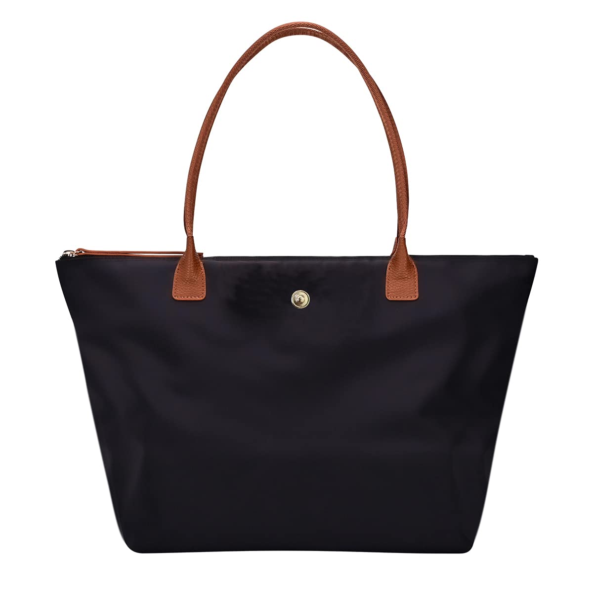 GM LIKKIE Schultertasche für Damen, Nylon Henkeltasche, faltbare Hobo-Tasche für Wochenenden (Schwarz2)