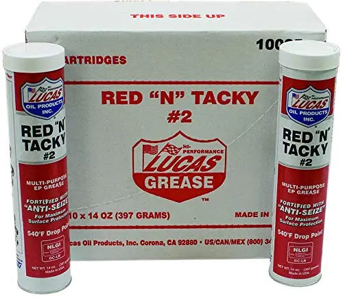 Stens Lucas Oil Red N Tacky Grease, (10 Pack)