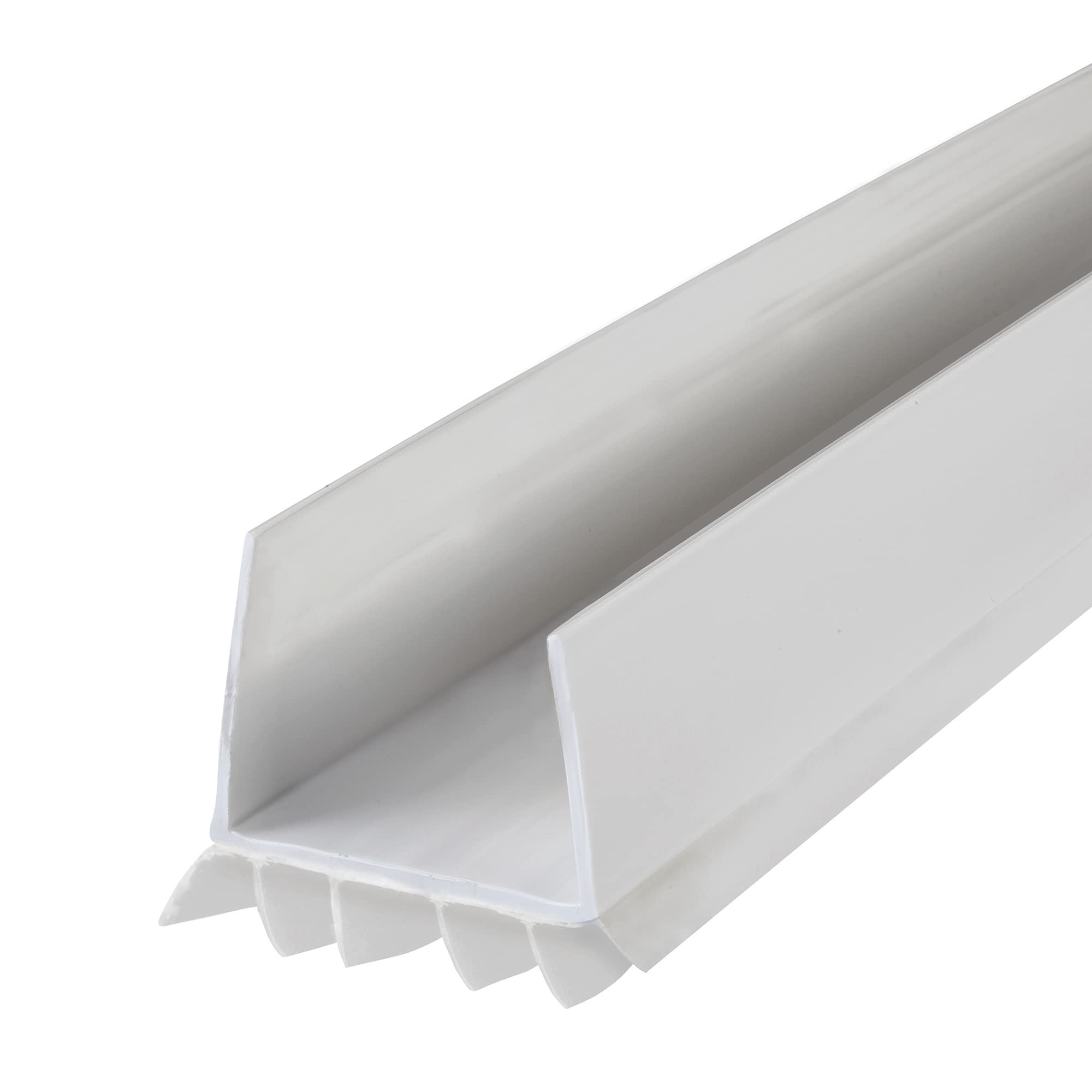 M-D Building Products 43336 Vinyl Cinch® U-Shape Slide-On Under Door Seal, Easy-to-Install, Energy-Saving, Weatherproof Seal for Doors, Effective Draft Blocker, Ideal for Home (36 Inch, White)
