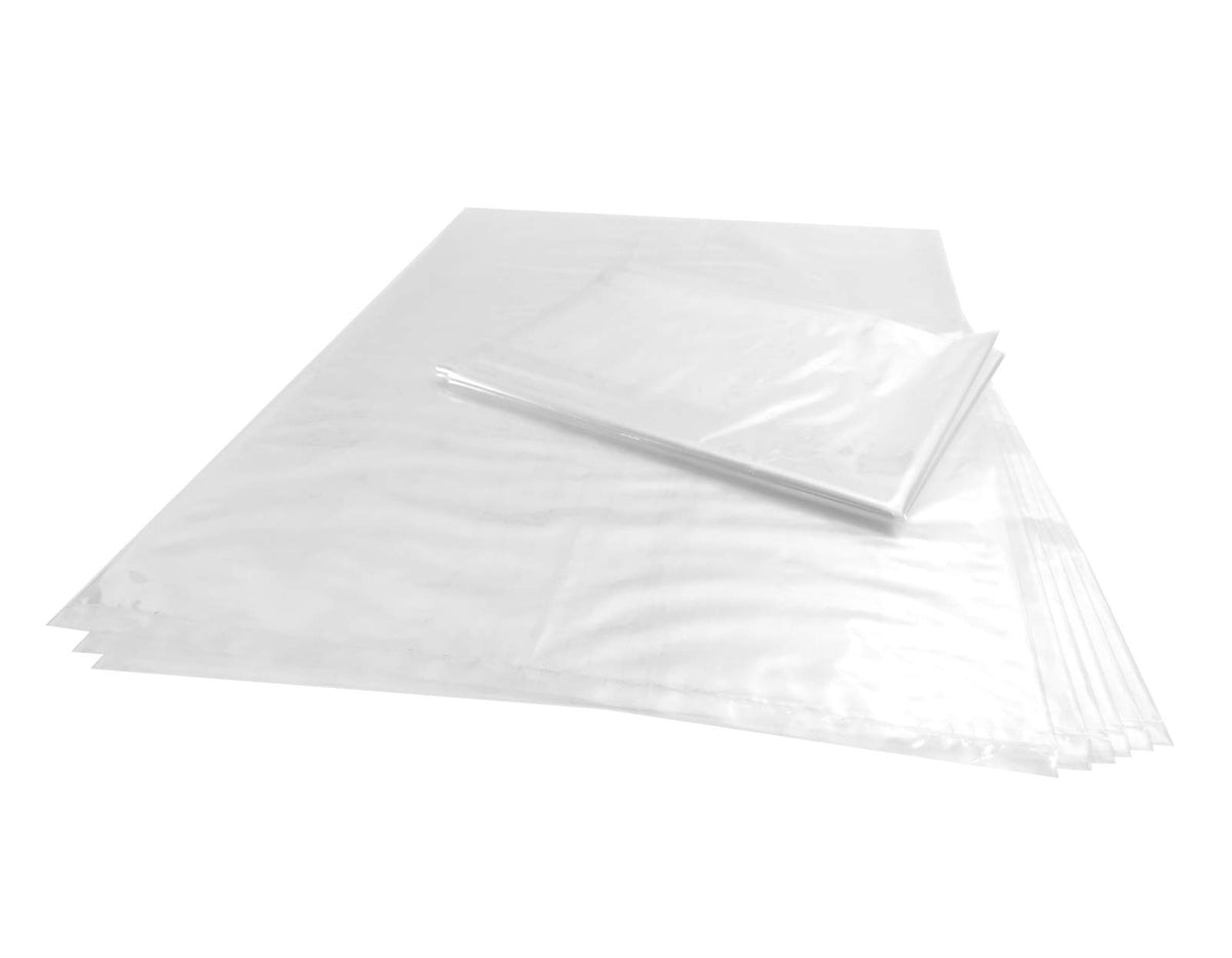Wowfit 100 Stück 18x24 Zoll 1,1 Mil Klare Flache Polybeutel ohne Verschluss - Ideal zum Gehenlassen von Brot, Teig, zur Lebensmittelaufbewahrung, für Kunstwerke, Backformen und mehr
