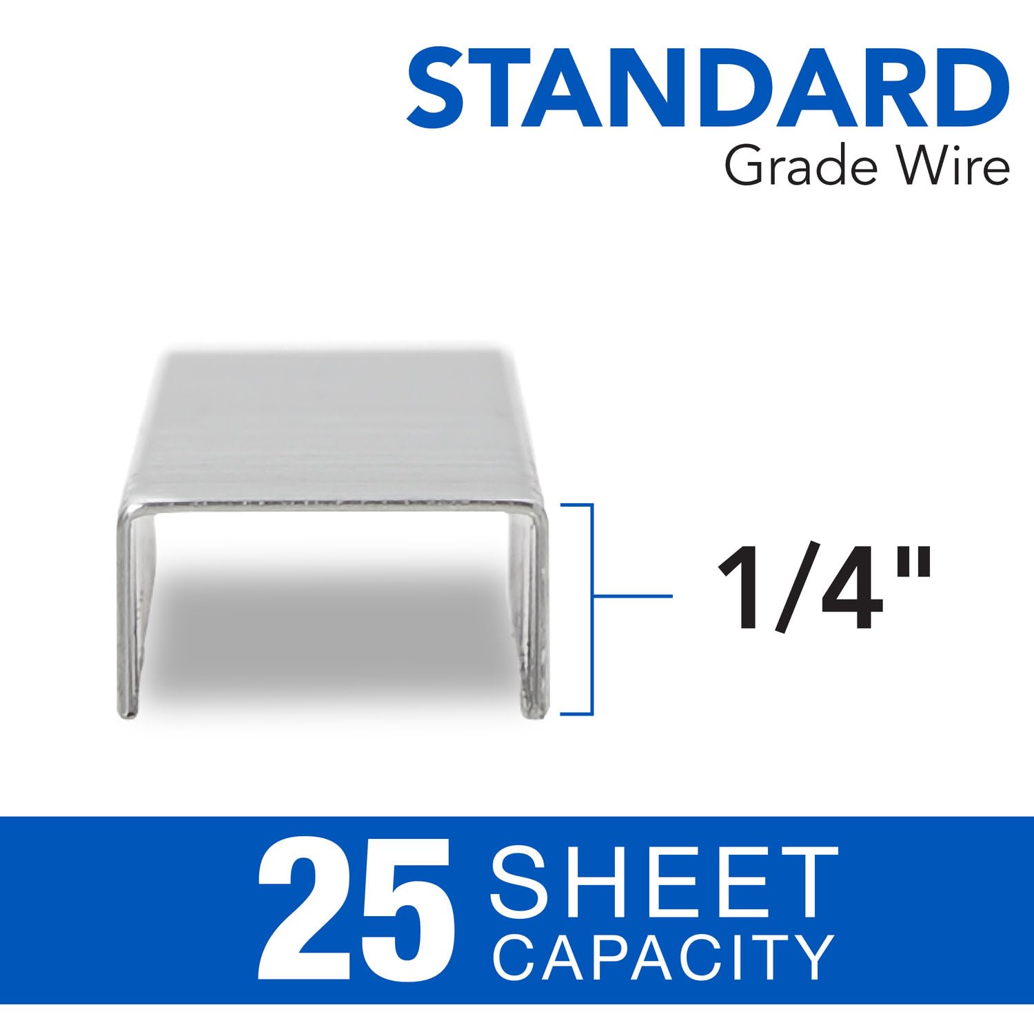 Swingline® Standard Staples, 1/4", Full Strip, Box of 5,000