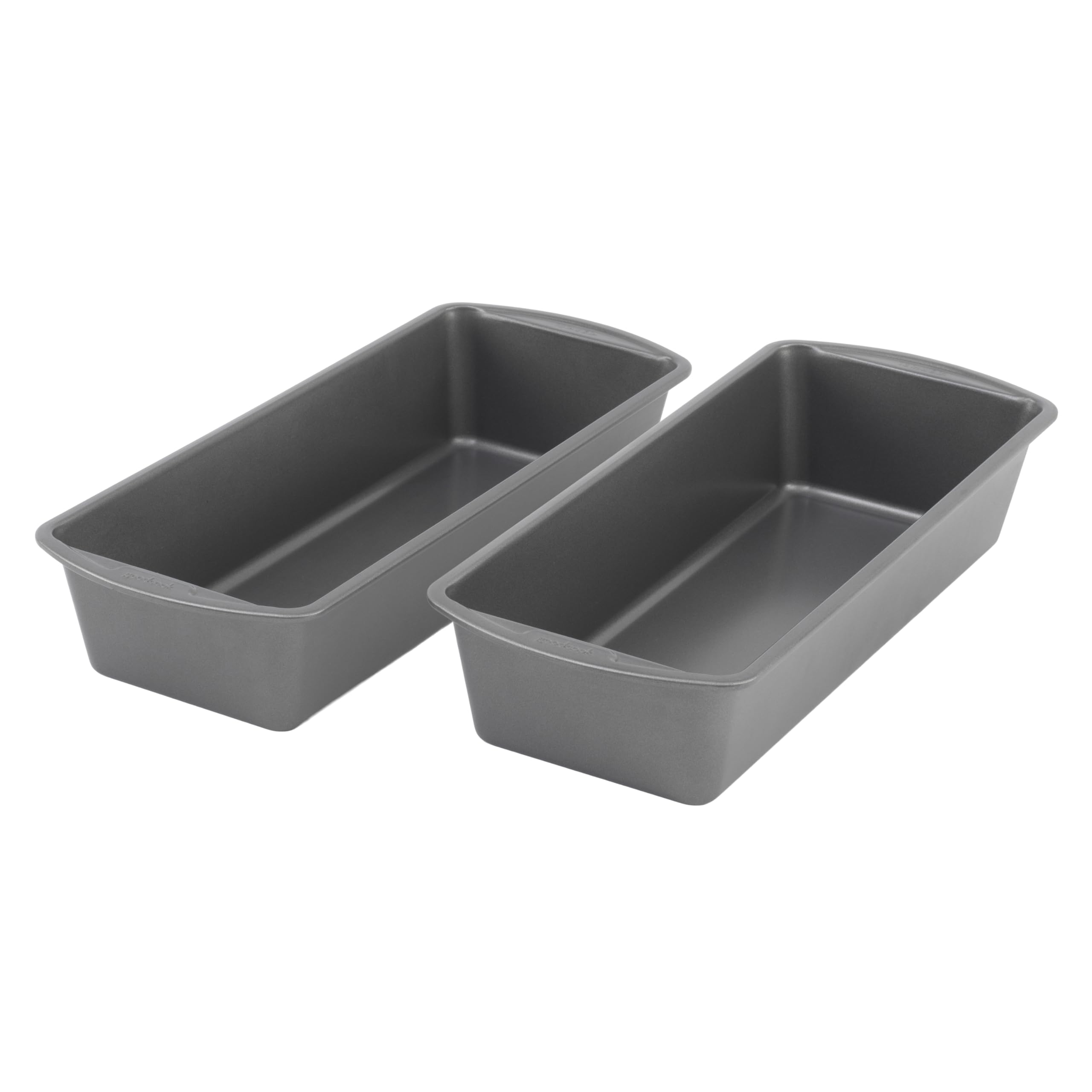 GoodCook 2er-Set extra großer 33 x 12,7 cm Brotbackformen aus antihaftbeschichtetem Stahl, Grau – Zweier-Set Brotbackformen, gleichmäßige Hitzeverteilung, kratzfeste Antihaftbeschichtung, robuste Konstruktion, leicht zu reinigen
