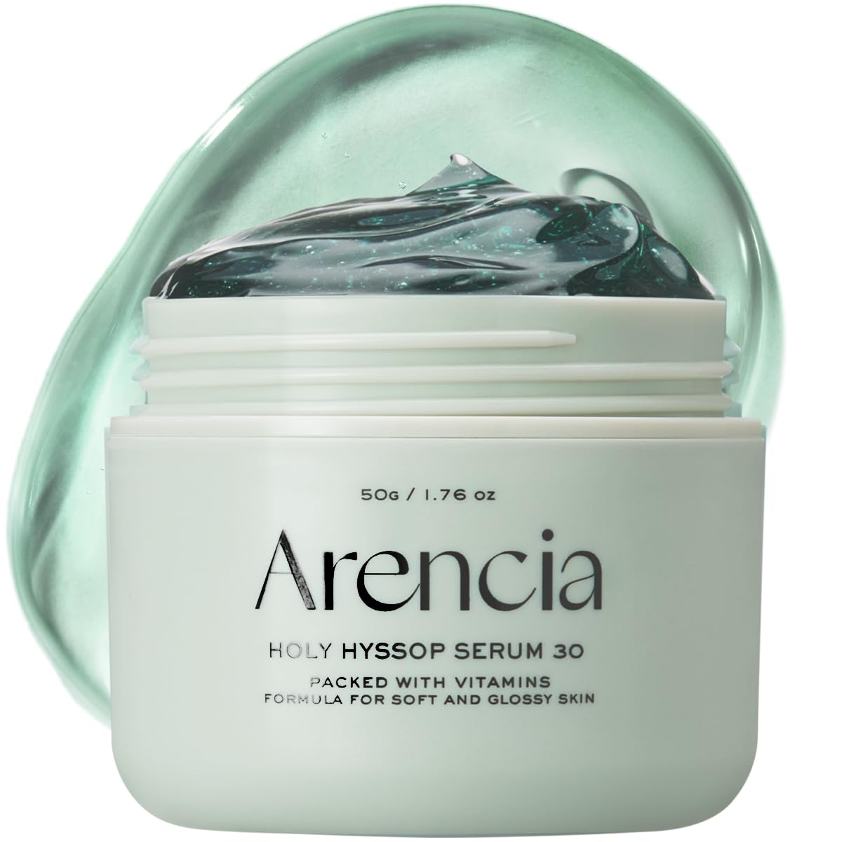Glow Hyssop Overnight Gesichtsmasken-Serum – hydratisierendes & Anti-Aging Serum für jünger aussehende koreanische Glas-Haut, 30 % Vitamin A, C, E, 10 % Niacinamid, Peptid