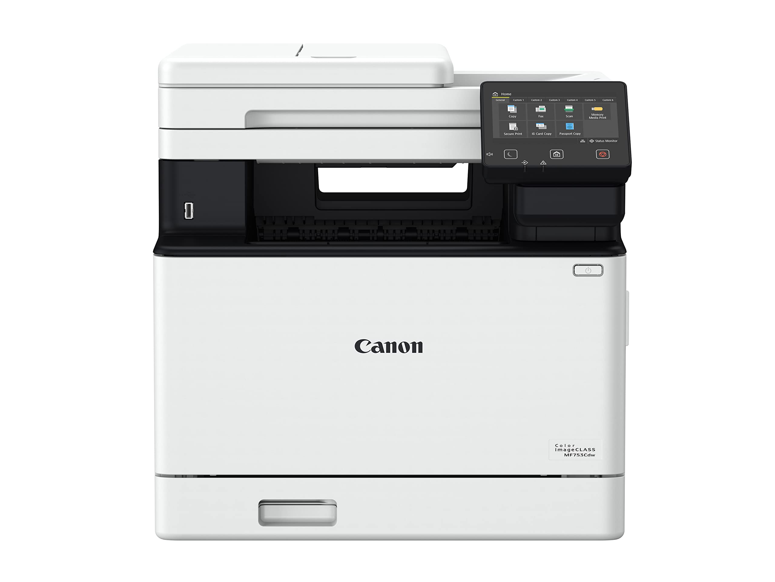 Canon imageCLASS MF753Cdw - Wireless Duplex Color Laser Printer, All-In-One with Scanner, Copier, Fax, Auto Document Feeder, Mobile Ready, 3 Year Limited Warranty, 35 PPM, White