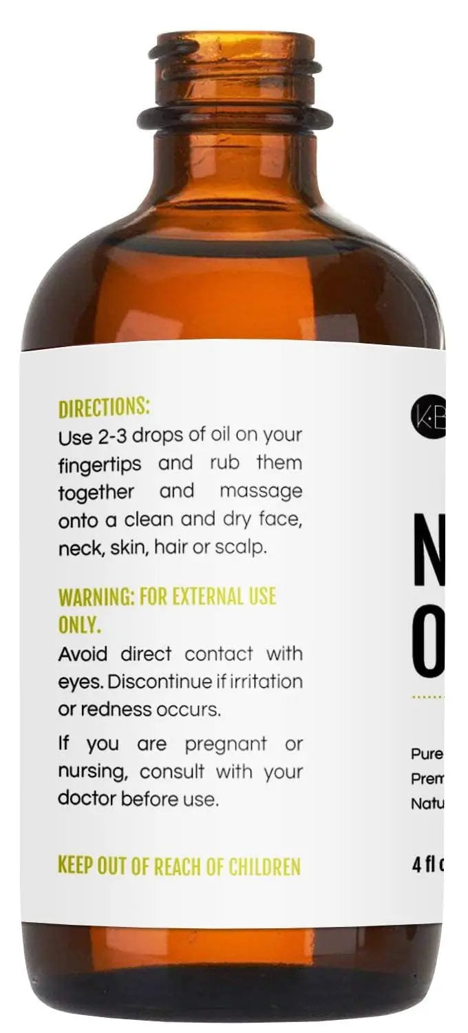 Kate Blanc Cosmetics Neem Oil for Skin, Hair & Face. Safe for Dog, Plants, Scalp (4oz, Organic, Cold Pressed, Concentrate)