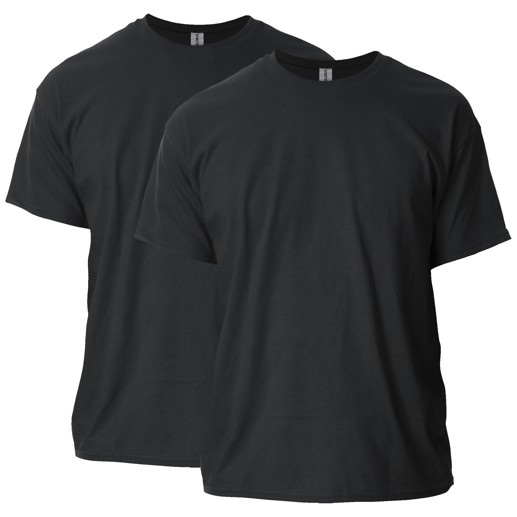 Gildan Herren Ultra Cotton T-Shirt, Modell G2000, Multipack, Schwarz (2er-Pack), X-Large