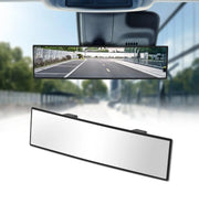 HmmtyRack Rear View Mirror, Chrome Anti-glare Panoramic Rear Mirrors Universal 12 Inch Convex Car Interior Clip on Extra Big Wide Angle Rearview Mirror Extender to Reduce Blind Spot for Car SUV Trucks