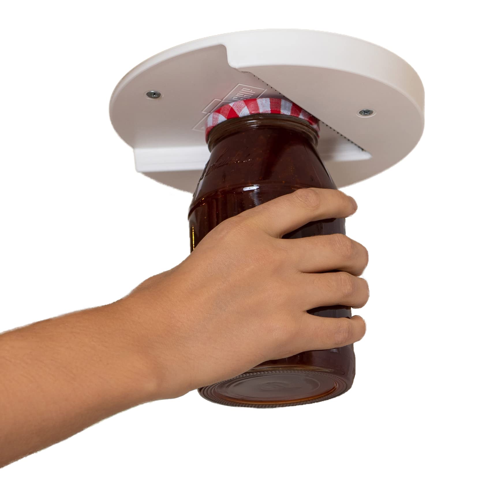 The Grip Jar Opener | Original Under Cabinet Jar Lid & Bottle Opener, Effortless for Weak Hands & Seniors with Arthritis - Made In USA