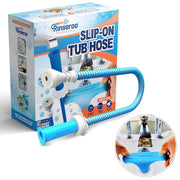 Rinseroo: Slip-On Tub Hose – As Seen on Shark Tank – 5ft Flex Bathtub Faucet Sprayer – Easy Rinse for Pets, Hair & Cleaning – No Installation Needed – Fits Faucets Up to 3” Wide – Mess-Free & Portable