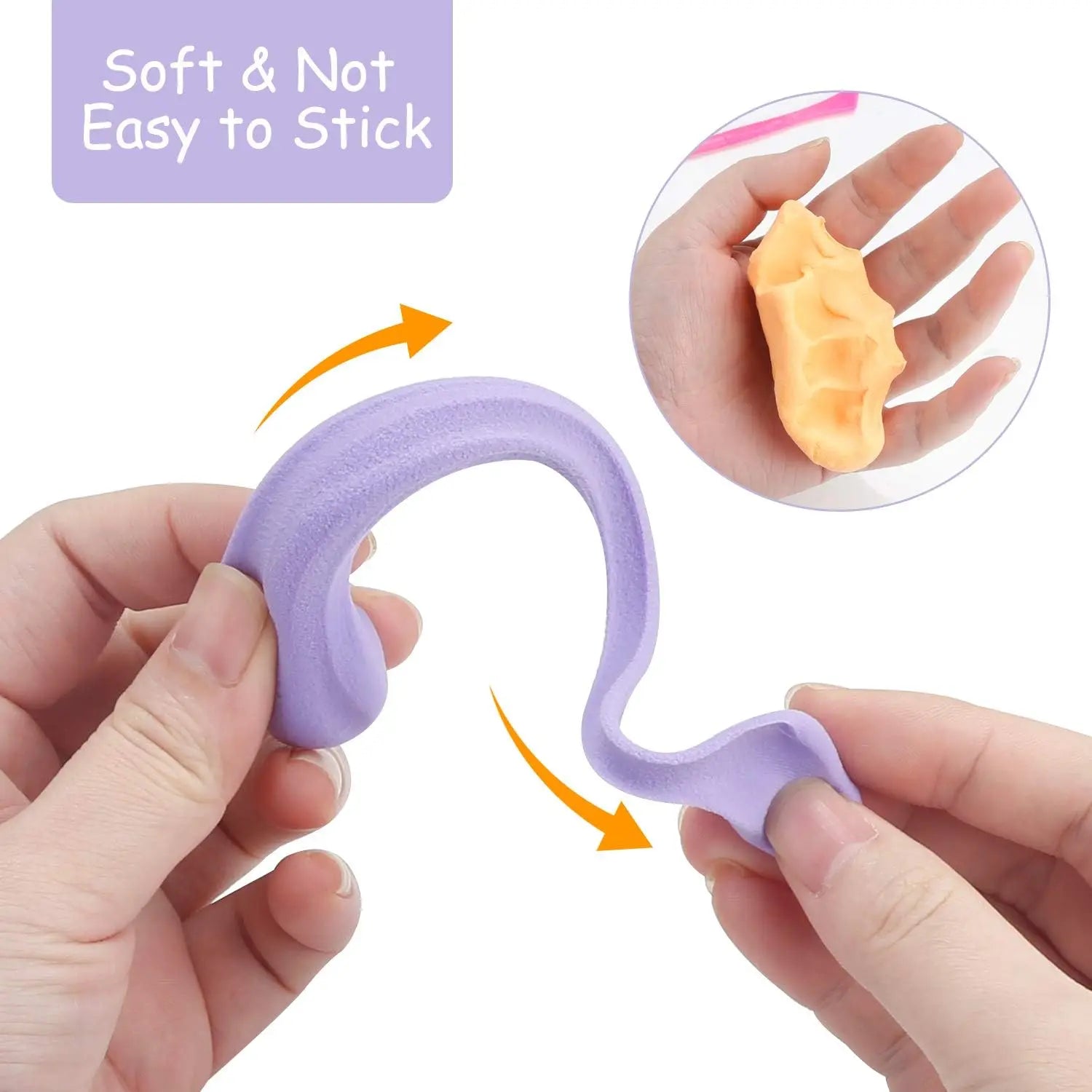 CiaraQ Modeling Clay Kit - 50 Colors Air Dry Clay with Sculpting Tools, Ideal for Crafting, DIY Projects. Easter/Halloween/Christmas Gifts