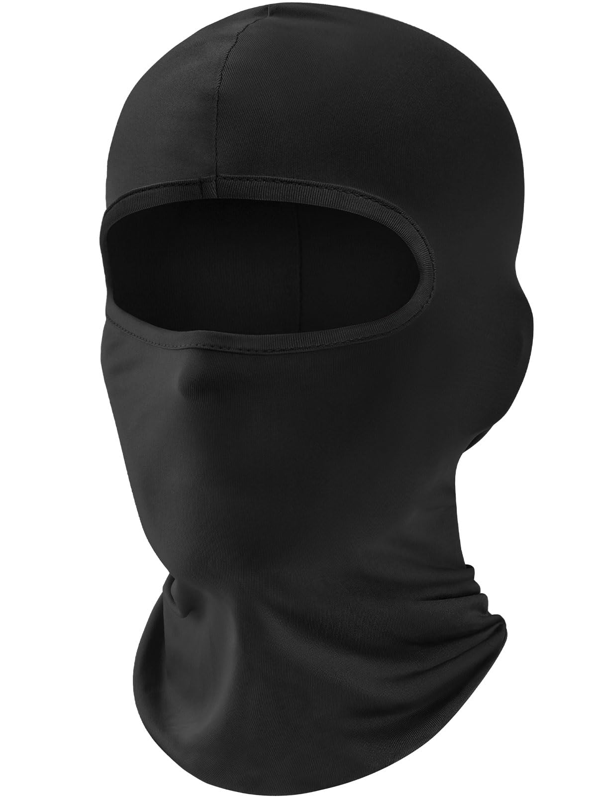 Fuinloth Sturmhaube Skimaske, Motorrad UV-Schutzschal, Sommer kühlender Nackenwärmer für Herren/Damen Schwarz