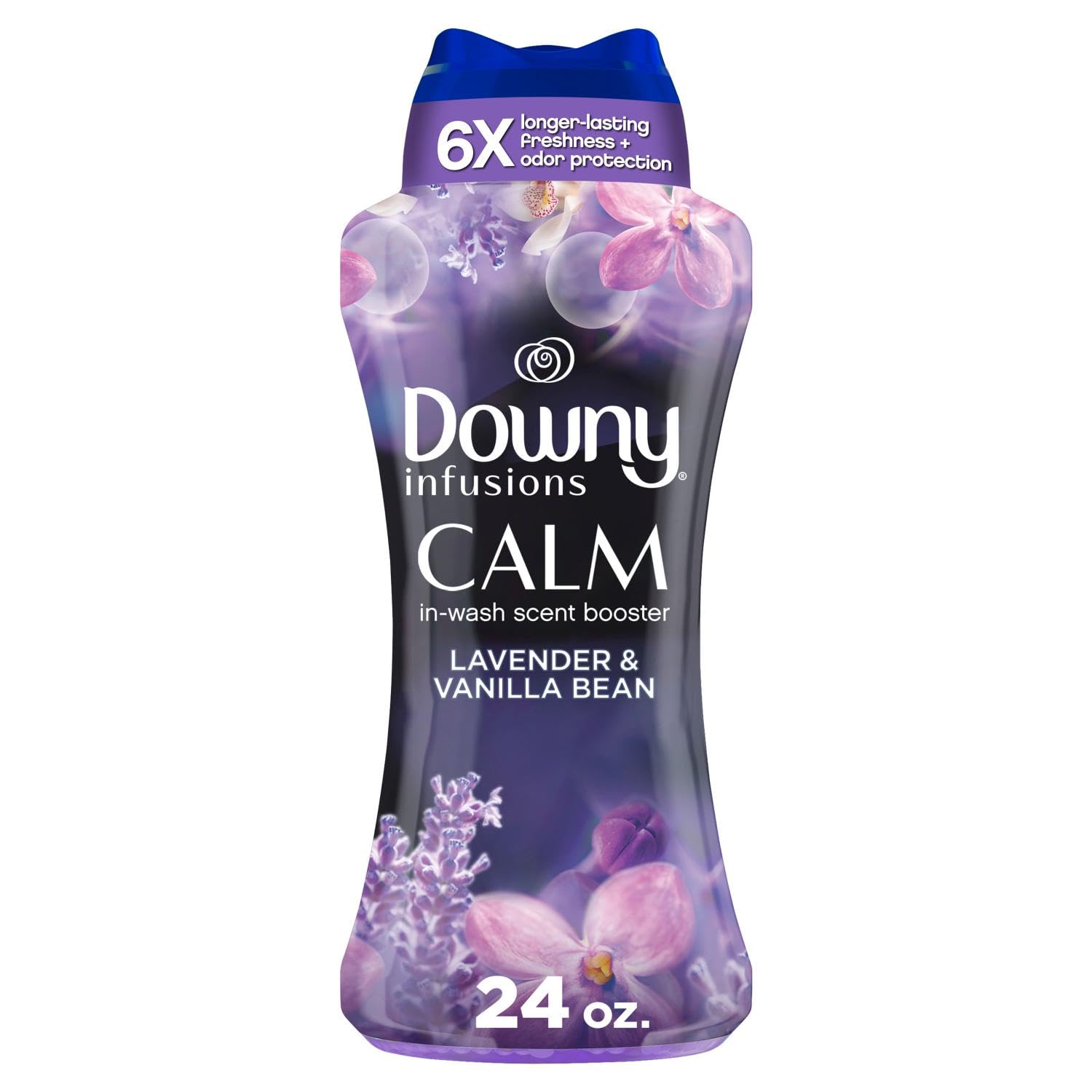 خرز معطر غسيل داوني إنفيوجنز يوضع في الغسالة، برائحة CALM المهدئة باللافندر وفول الفانيليا، 24 أونصة