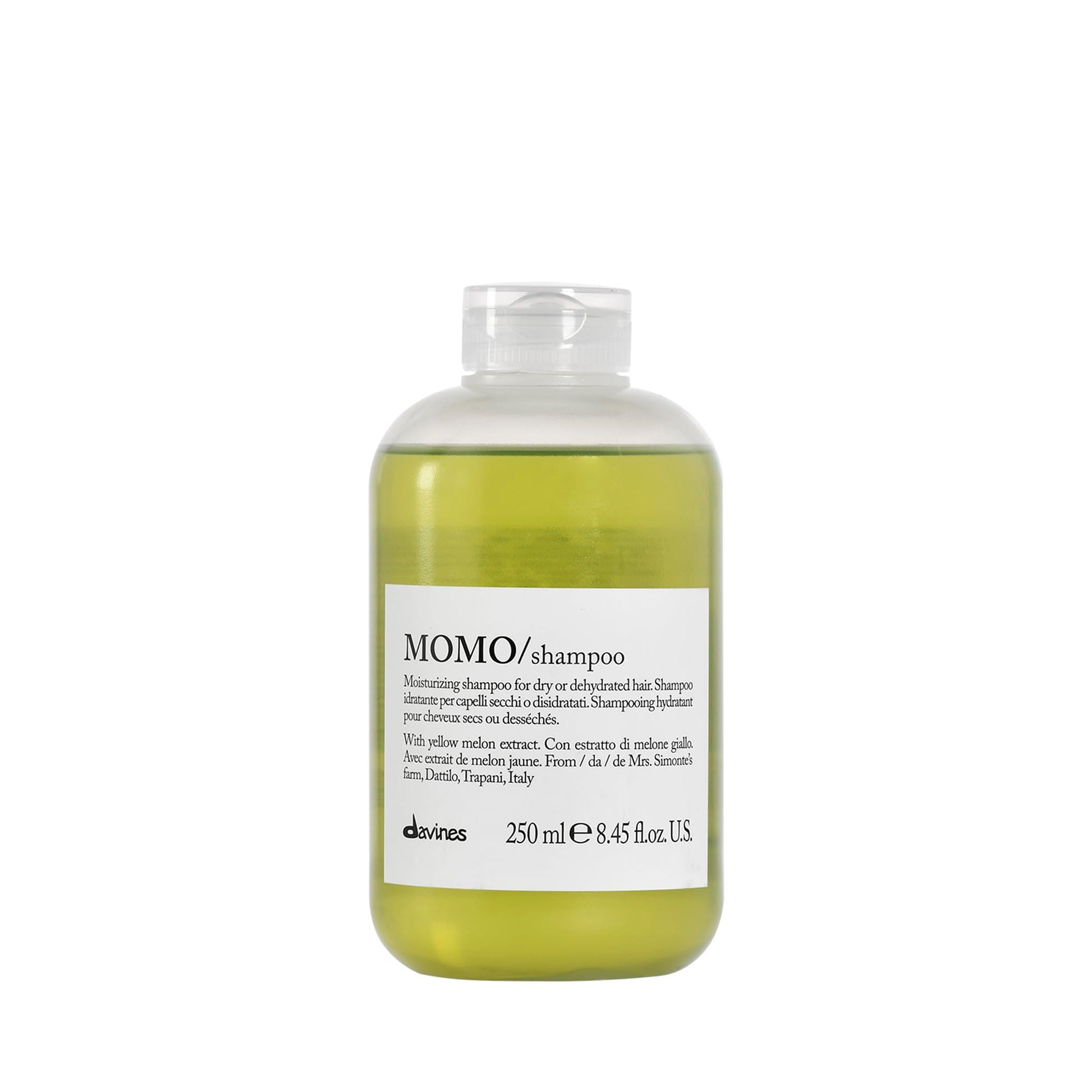 Davines Momo Moisturizing Shampoo for Dry and Dehydrated Hair, 8.45 Ounce