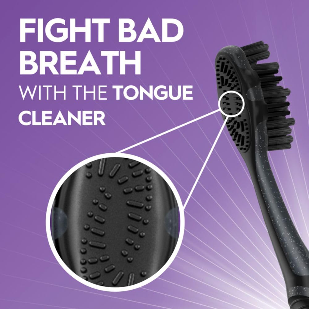 Oral-B Charcoal Toothbrushes, Medium 2ct