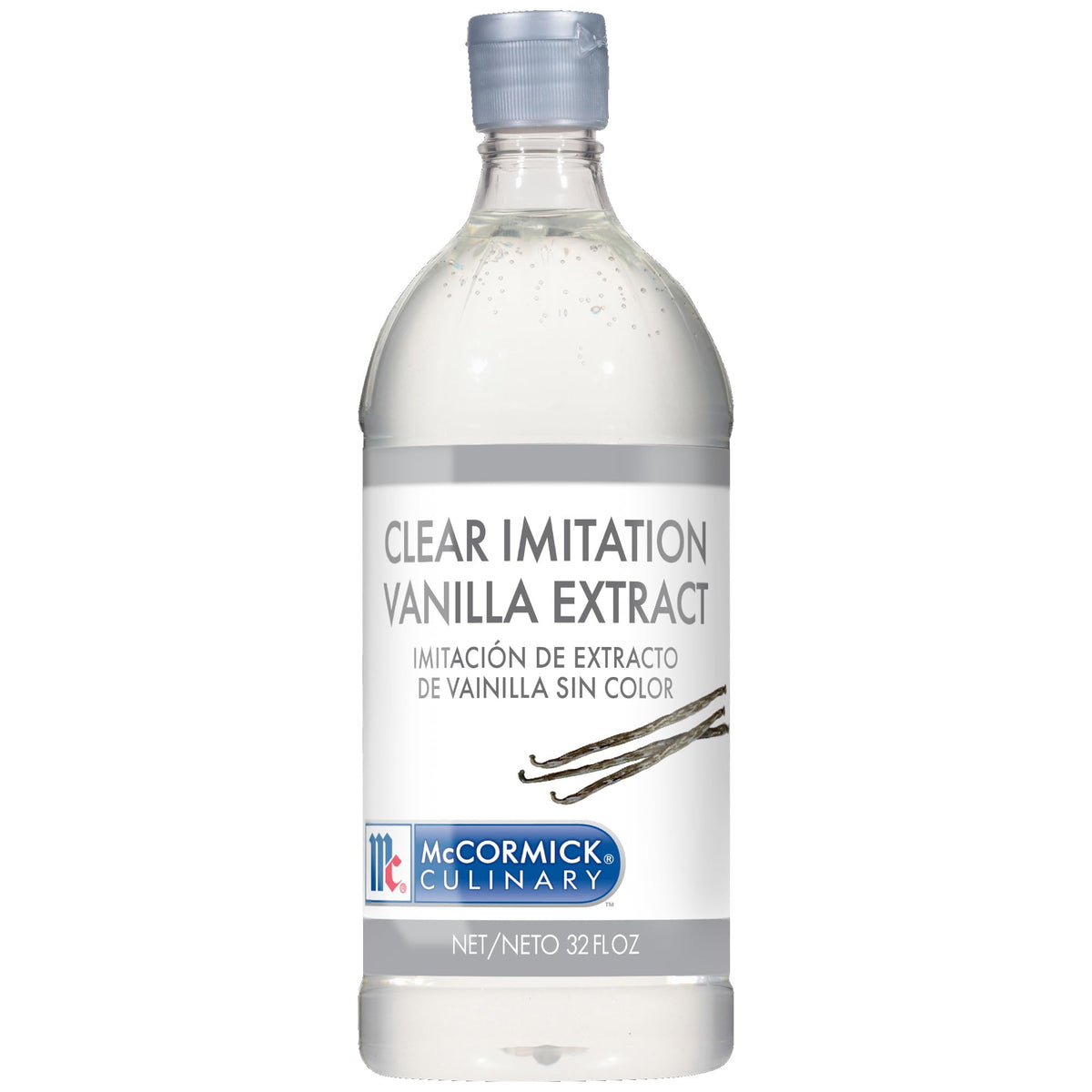 McCormick Culinary Klarer Imitations-Vanilleextrakt, 32 fl oz – Eine 32 Fluid Ounce Flasche klarer Vanille-Aromatisierung zum Backen, perfekt in Backwaren, Glasuren, Cremes und Desserts