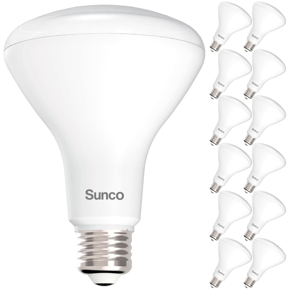 Sunco 12er-Pack BR30 LED-Lampen, Einbauleuchten, Innenfluter, 850 LM, 11W (65W Äquivalent), 3000K Warmweiß, Dimmbar, E26 Sockel, für Zuhause, Küche, Schlafzimmer, UL-zertifiziert