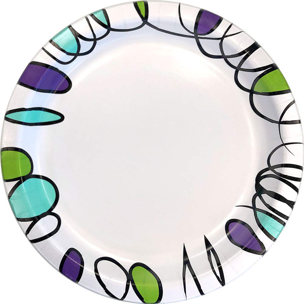 Amazon Basics Ultra Paper Plates, 6.87 Inch, Disposable, 600 Count (2 Pack of 300) (Previously Encore)