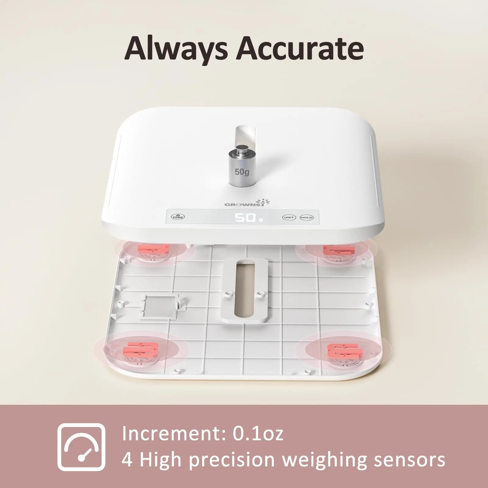Baby Scale, Multifunctional Baby Weight Scale, Pet Scale for Puppy, Cat, Adult Scale Up to 330lbs, Accurate Digital Scale with Hold Function, 27-inch Height Measurement, 5 Units, LED Screen