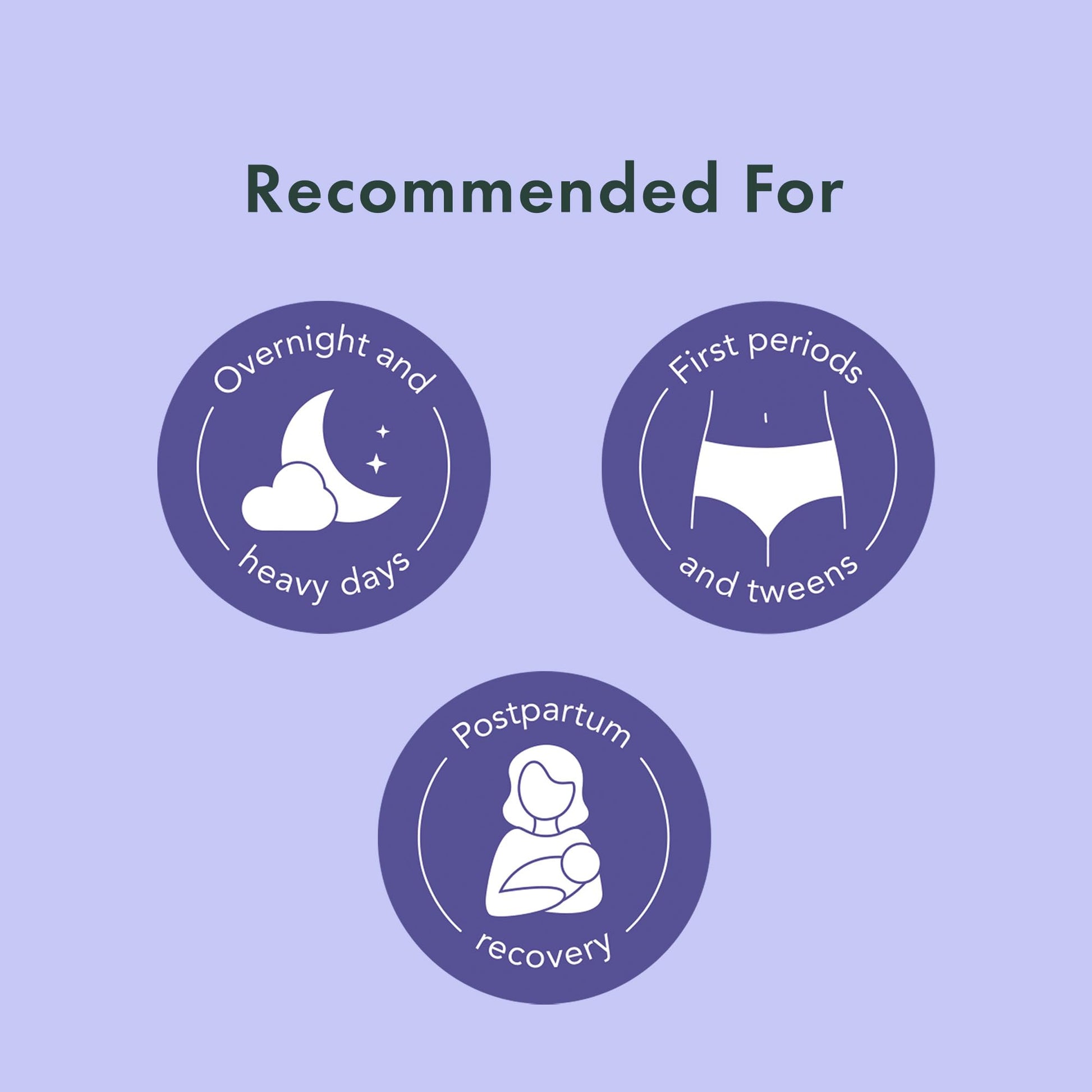 Rael Disposable Underwear for Women, Organic Cotton Cover - Postpartum Essentials, Leak Locker, Unscented, Maximum Coverage (Size S-M, 20 Count)
