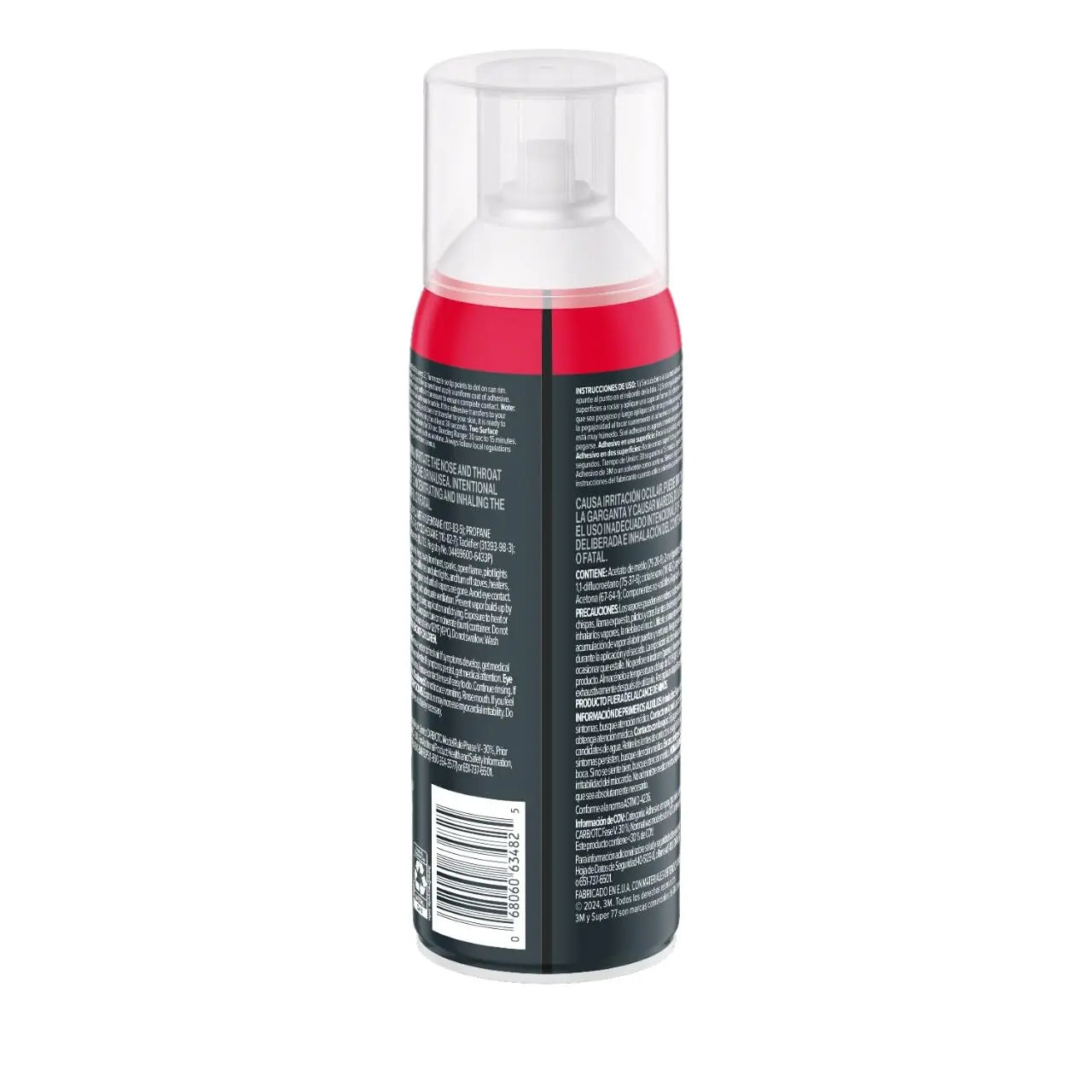 3M Super 77 Multi-Surface Spray Adhesive, 7.35 oz., Low VOC, Quick Bond, Fast Drying, Clear Finish for Foil, Foam, Paper, Metal, Plastic, Fabric, and Cardboard (77-10-NAT)