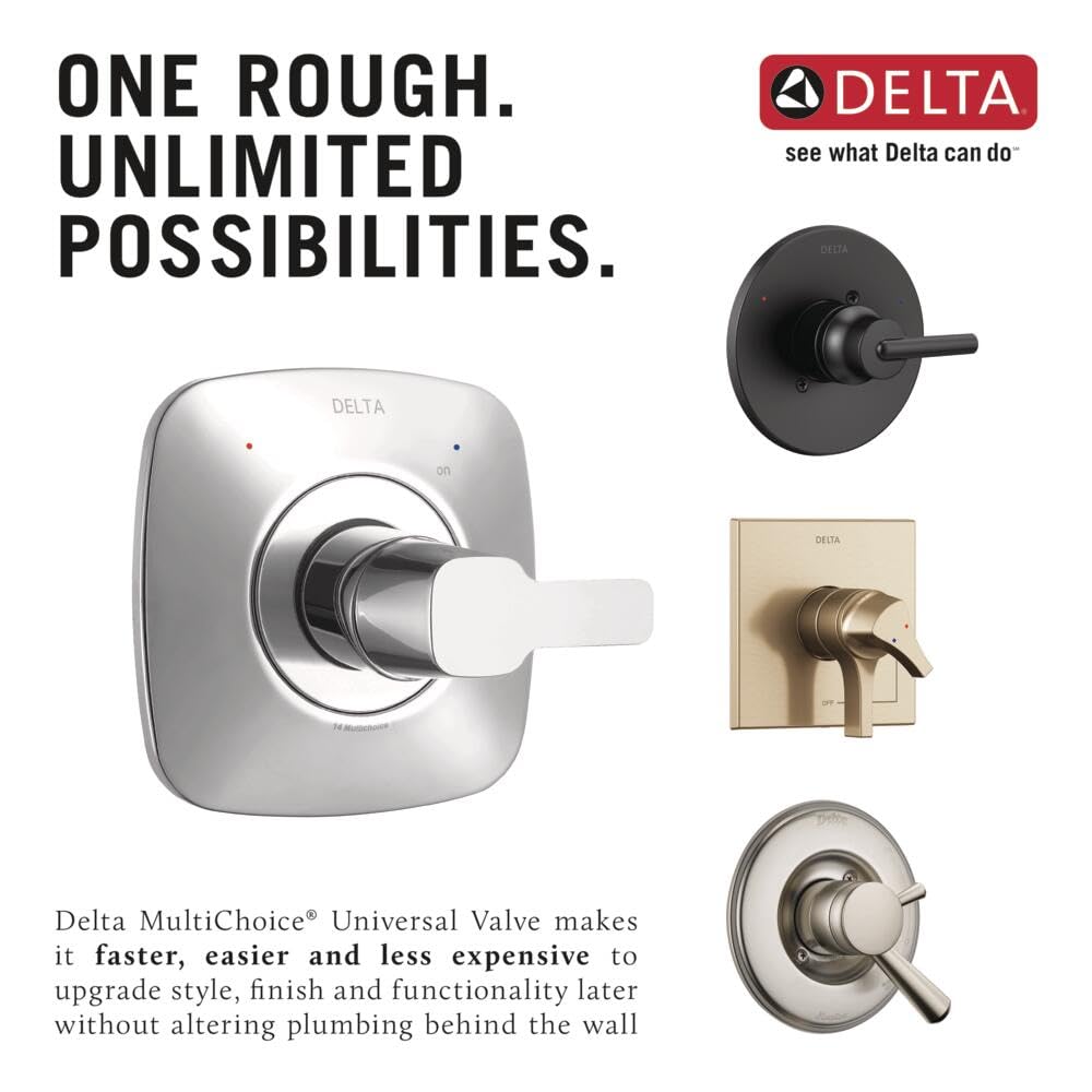 Delta Faucet R10000-UNBXHF MultiChoice Universal Shower Valve Body for Shower Faucet Trim Kits