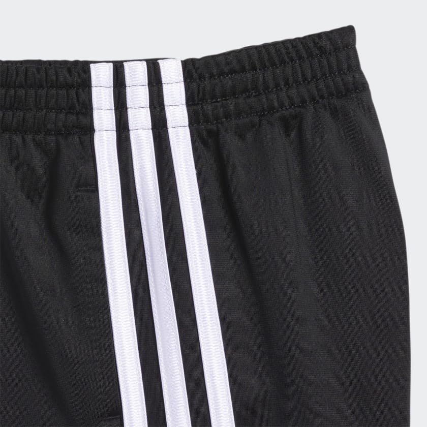 adidas boys Active Sports Athletic Tricot Jogger Track Pants, Iconic Adi Black, Medium US