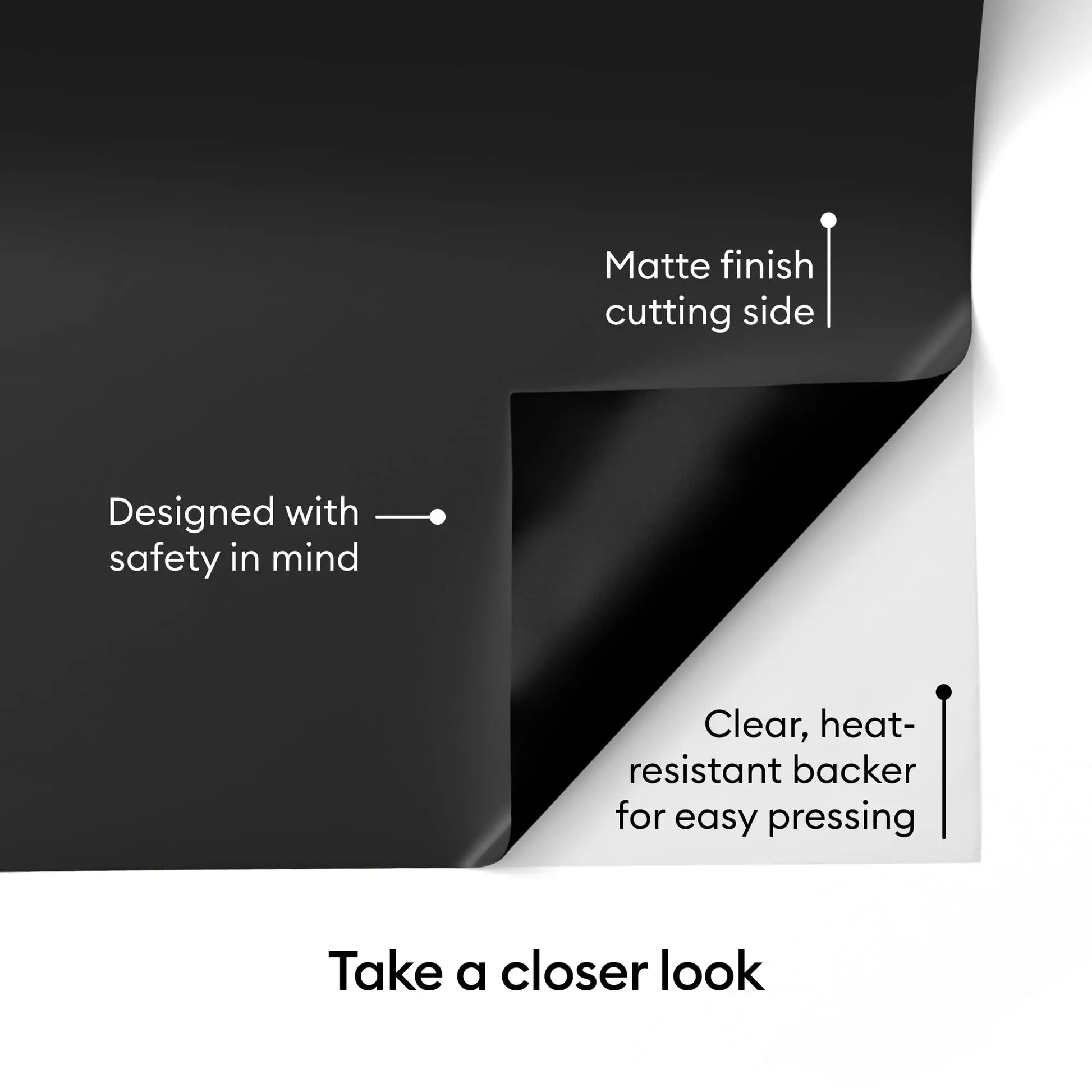 Cricut® Value Iron-On, Black (12 in x 5 ft)- HTV Heat Transfer Vinyl