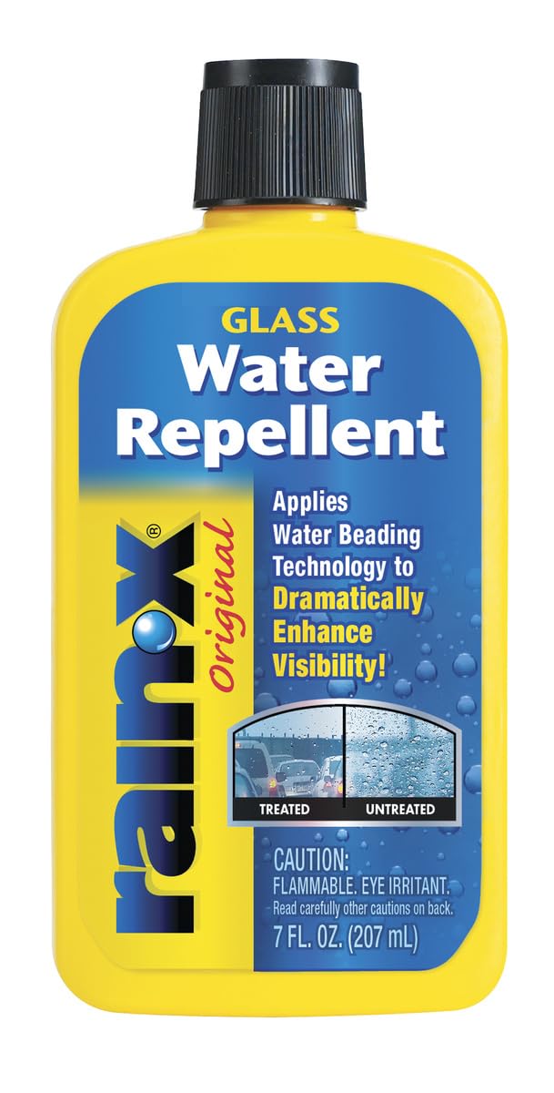 Rain-X 800002243 Glasversiegelung, 207 ml – Glasbehandlung für außen zur drastischen Verbesserung der Sicht bei Nässe und allen Wetterbedingungen
