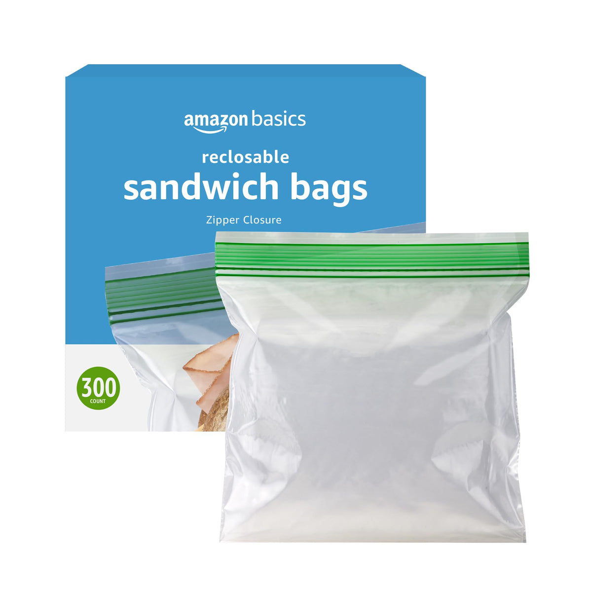 Amazon Basics Sandwich-Beutel, 300 Stück (ehemals Solimo)