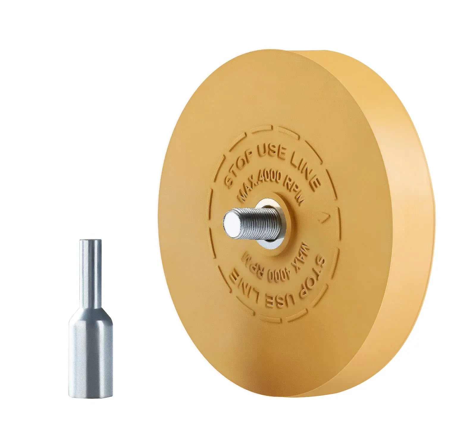 LuckyGuard Decal Remover Eraser Wheel Adhesive Remover for Pinstripes Vinyl Tapes and Sticker Rubber Wheel for Drill 1 Pack