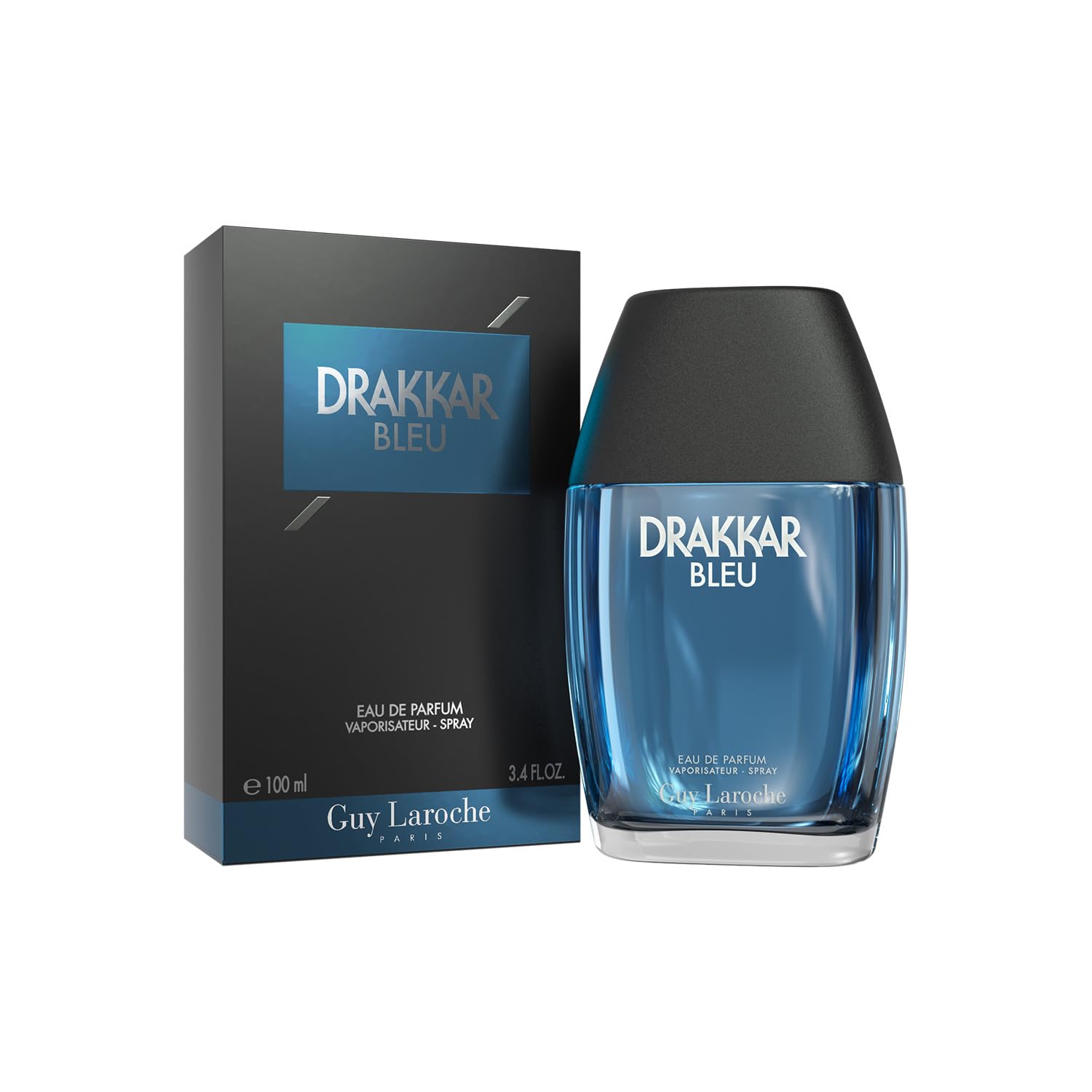 Guy Laroche Drakkar Bleu - Ikonsicher Designerduft - Kräftiges, aquatisches & frisches Eau de Parfum - Aquatisches Fougère - Langanhaltendes Herrenparfüm - Tages- und Abendduft 100 ml