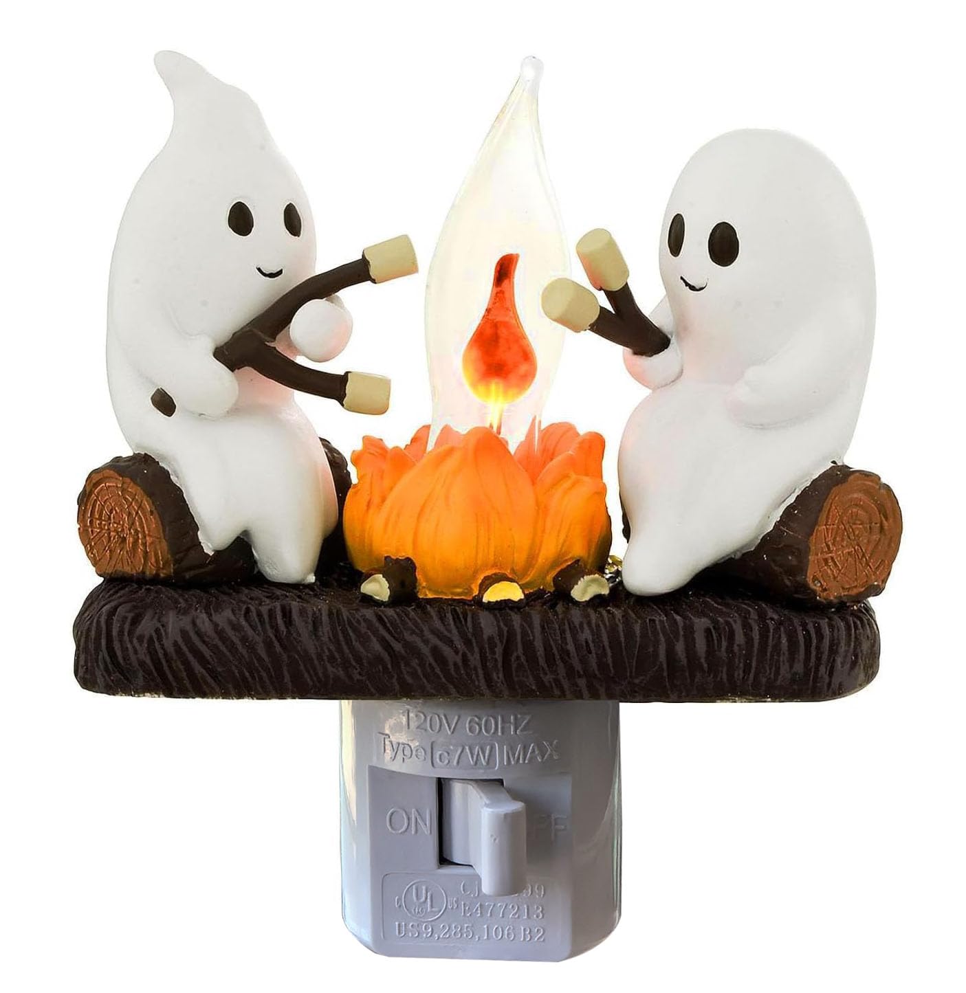 Geister-Lagerfeuer-Nachtlicht, Geister-Lagerfeuer-Flacker-Nachtlicht, Lagerfeuer-Flammen-Halloween-Nachtlicht